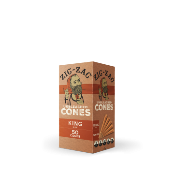 Mini Bulk Unbleached Cones King Size - 50 Count
