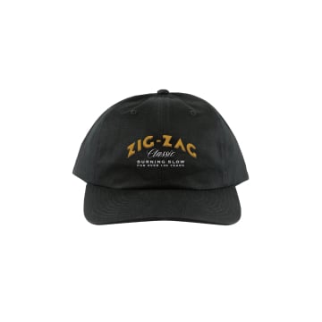 ZIG-ZAG OLD SCHOOL HAT - BLACK