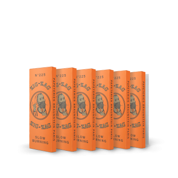 6 Pack French Orange Rolling Papers 1 1/4 - 78 MM