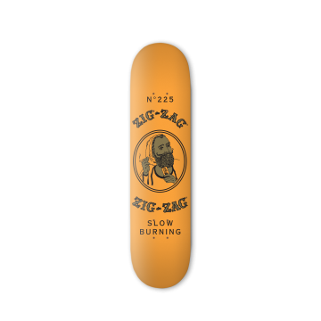 Zig-Zag French Orange Skateboard