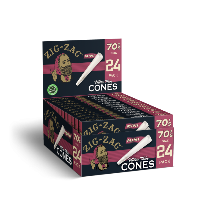 Ultra Thin Cones 70mm Minis - 24 Ct
